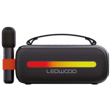 Ledwood enceinte karaoke autonome sur batterie noir access130 LD-ACC130-BT-BLK
