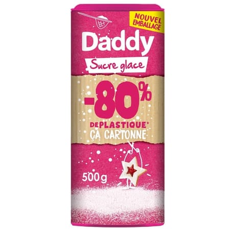 Daddy saupoudreuse sucre glace carton 500g