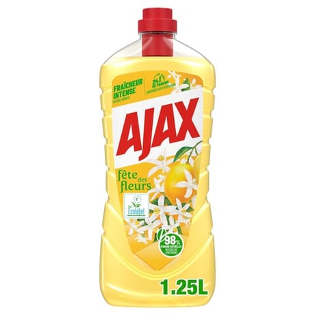 Ajax nettoyant ménager ecolabel fraîcheur citron 1250 ml