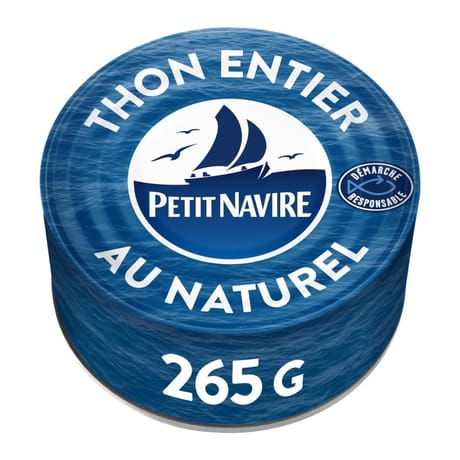 Petit navire  thon naturel albacore démarche reponsable 265g
