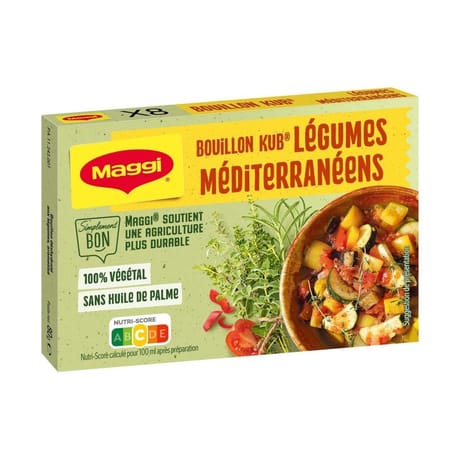Maggi bouillon kub légumes méditérannéens 80g