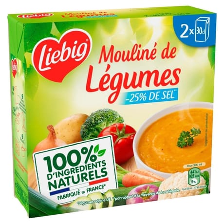 Pursoup' mouline de légumes -25% de sel 2x30 cl