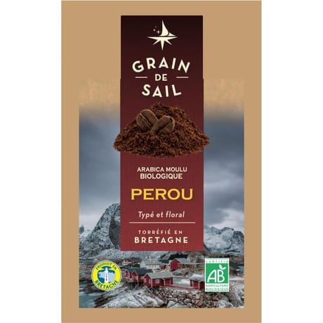 Grain de Sail Café moulu Pérou Bio  - 250g