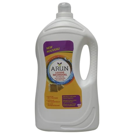 Arun lessive liquide savon de marseille 60 doses 4l