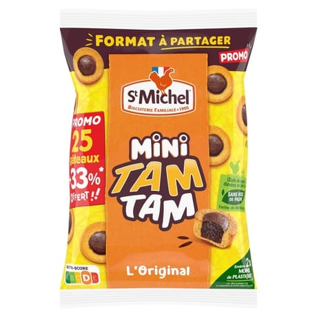 St michel mini tam tam 500g dont 125g offert