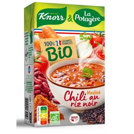 La potagere et knorr mouline de chili riz noir bio 1L - legumes de france