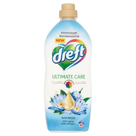 Dreft adoucissant softener ultimate care blue dream 40 lavages