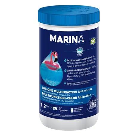 Chlore multifonction  galets 20g en 1.2kg