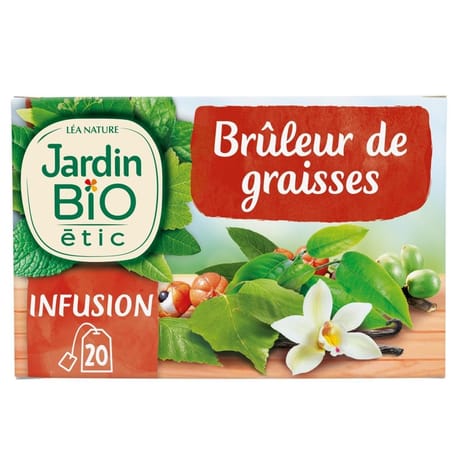 Jardin bio étic infusion brûleur de graisse bio 20 sachets + étui 30g