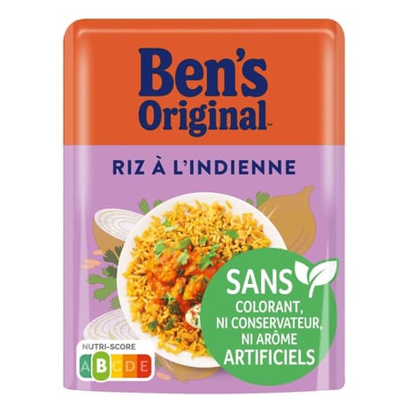 Ben's original riz micro-ondable a l'indienne 220g