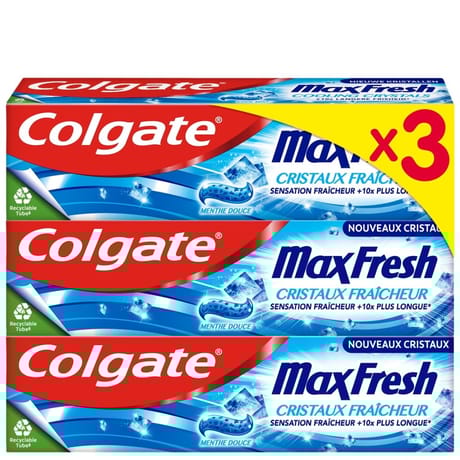 Colgate max-fresh dentifrice original 3x75ml