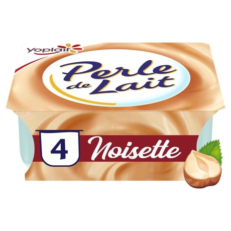 Perle de lait aromatisé noisette 4x125g