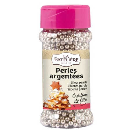 La patelière perles argentées en sucre 85g