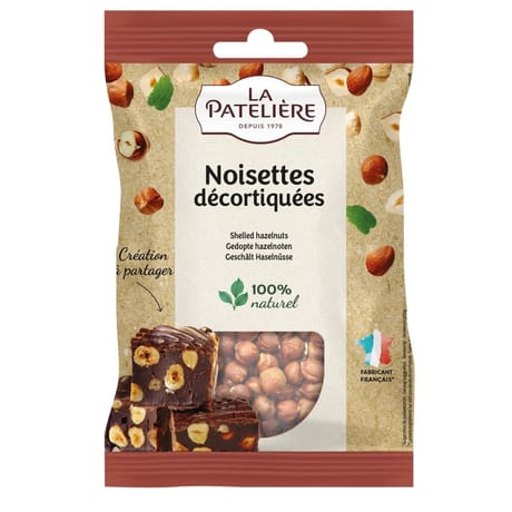 La patelière noisettes décortiquées 125g