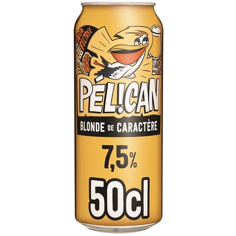 Pelican  blonde de caractere non filtrée 50cl 7.5°
