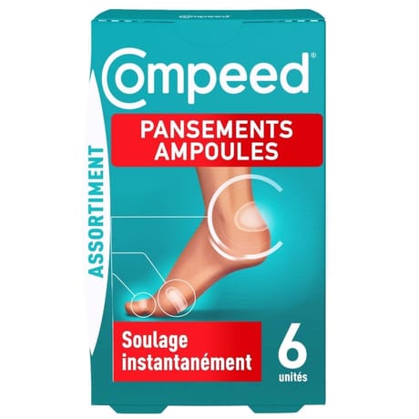 Compeed pansements ampoules mix format  boite x6