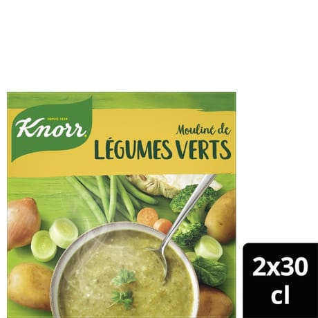 Knorr soupe mouline de legumes verts 2x30 cl