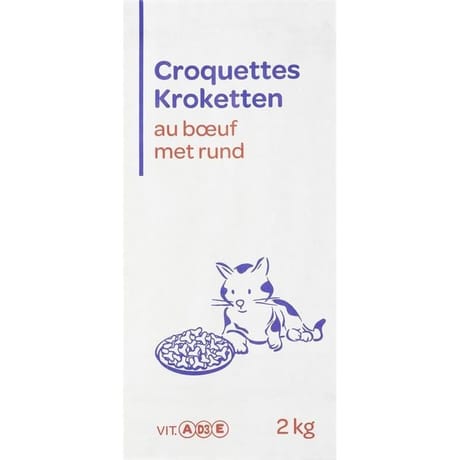 Croquettes au boeuf pour chat 2kg