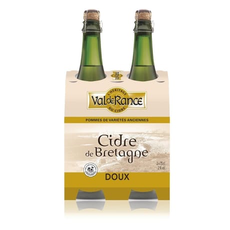 Cidre Bretagne variétés anciennes - HVE IGP Doux 2x75cl 2%vol