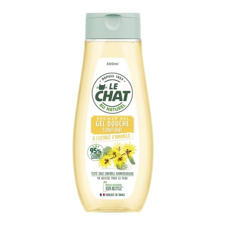 Le chat gel douche tonifiant hamamélis 300 ml