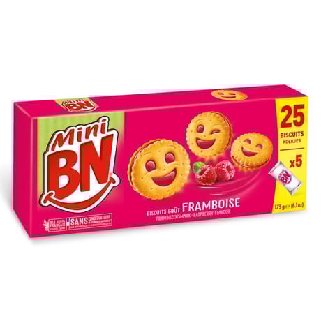 BN mini framboise x5 175g