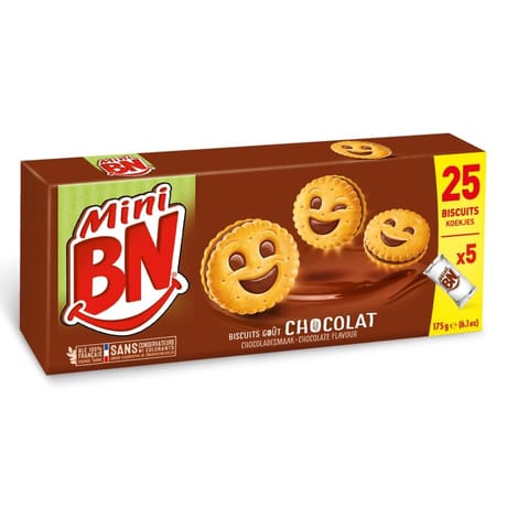 BN mini chocolat 16 etuis 5 pochons 175g
