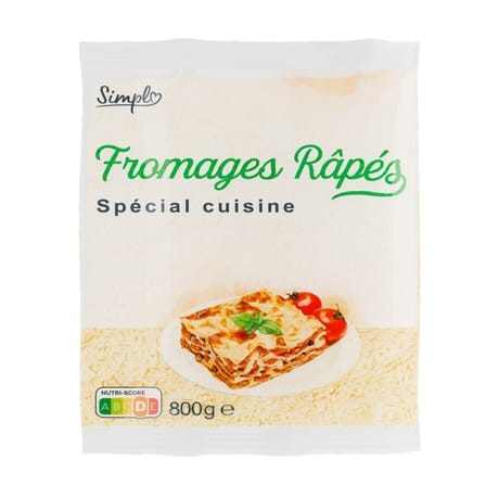 Simpl Fromages râpés spécial cuisine 800g