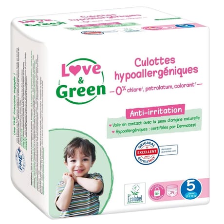 Love & green culottes hypoallergeniques et ecologiques t5 x 29