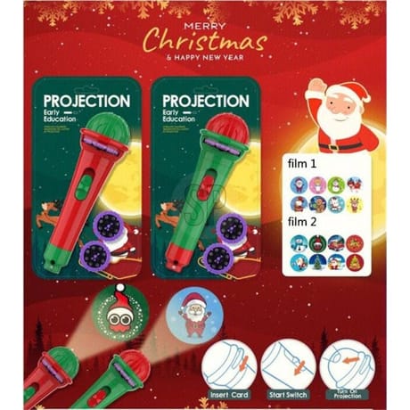 Lampe de poche projecteur de noël