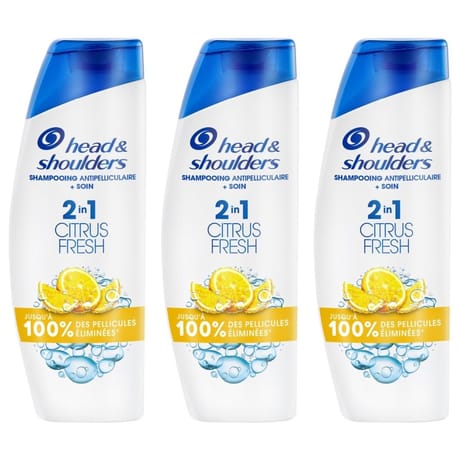 Head & shoulders base 2in1 citrus 3x300ml