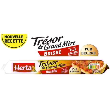 Herta trésor de grand mère pâte brisée pur beurre 280g