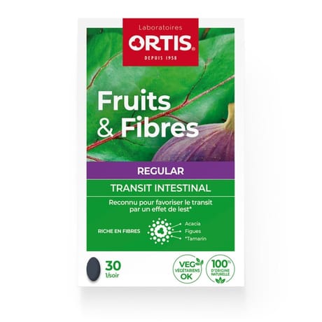 Ortis fruits&fibres regular comprimés x30