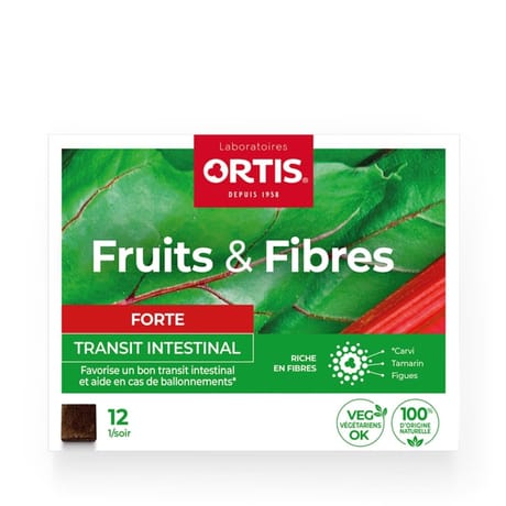 Ortis fruits&fibres forte cubes x 12