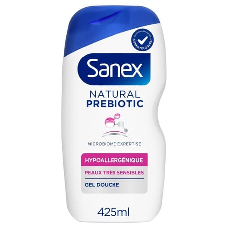 Sanex natural prebiotic douche hypoallergenique 425ml