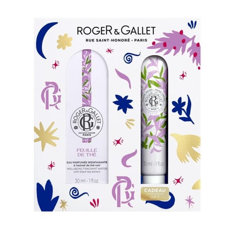 Roger&gallet coffret eau parfumée bienfaisante feuille de thé 30ml et sa crème mains 30ml