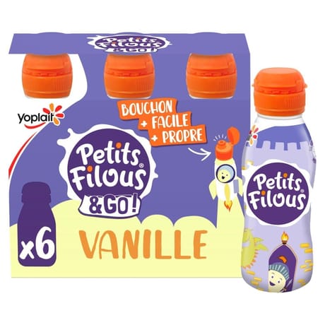 Petits filous à boire goût vanille 6x100g