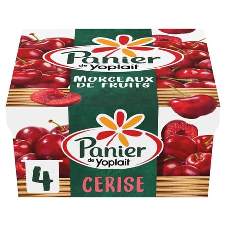 Panier de Yoplait standard cerise 4x125g