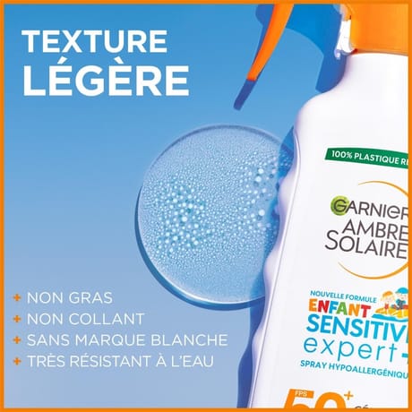 Garnier ambre solaire enfant sensitive expert spf50+ spray 270ml