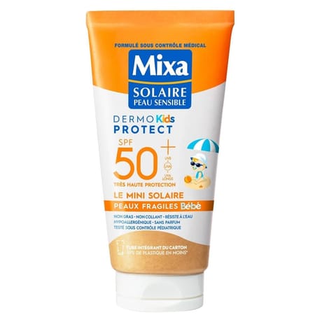 Mixa dermo kids protect crème solaire spf 50+ 150ml