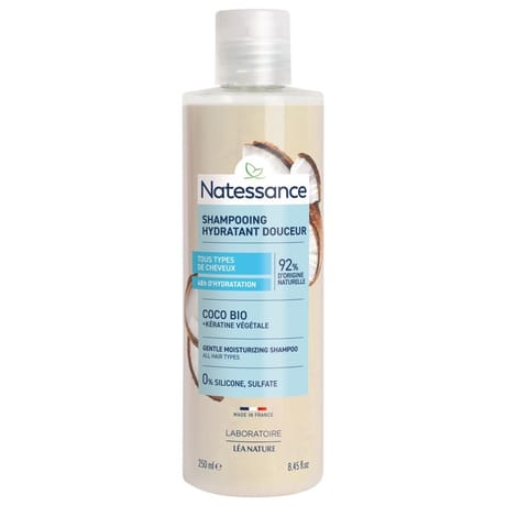 Natessance shampooing usage fréquent coco et kératine végétale 250ml
