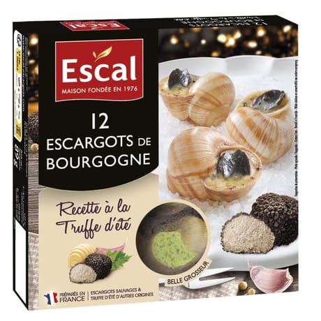 Escal 12 escargots de bourgogne à la truffe d'été