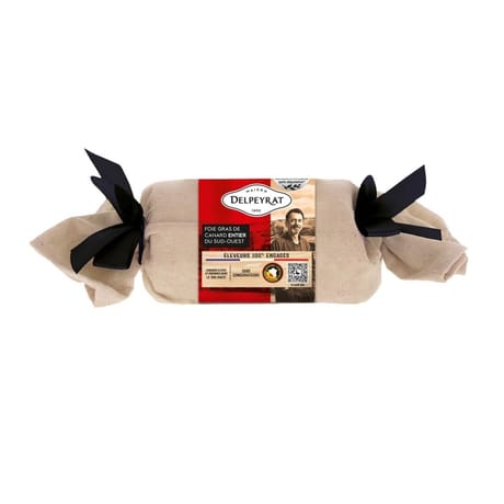Delpeyrat foie gras de canard entier origine IGP - 100% engagé - pochon 270g
