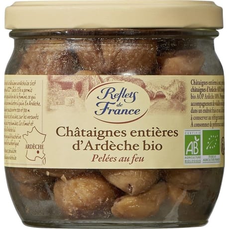 Reflet de France châtaignes bio entières d'Ardèche 210g