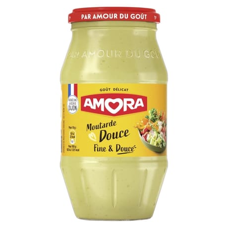 Amora moutarde douce bocal 435g
