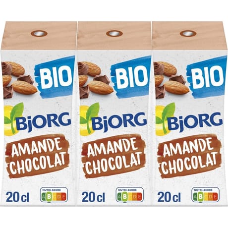 Bjorg lait d'amande chocolat bio 3x20cl