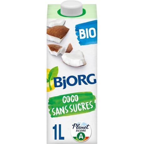 Bjorg boisson coco sans sucres bio 1l