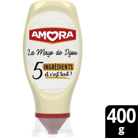 Amora mayonnaise de Dijon 5 ingrédients flacon souple 400g