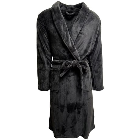 Peignoir coral fleece noir homme NOIR M