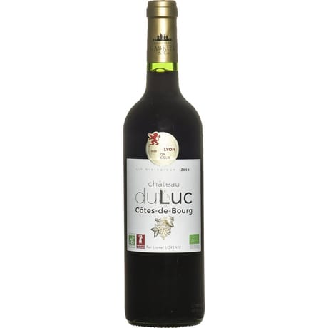Côtes de Bourg Rouge Château Du luc 13% Vol.75cl bio