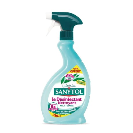 Sanytol le désinfectant multi-usages eucalyptus 500ml + 250ml offerts